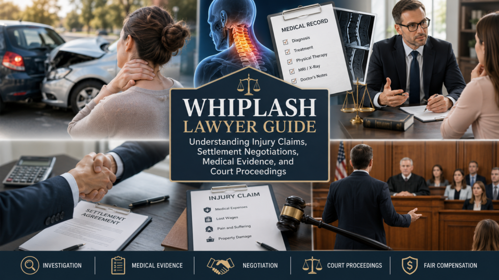 Whiplash Lawyer Guide: Understanding Injury Claims, Settlement Negotiations, Medical Evidence, and Court Proceedings
