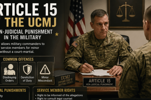 Article 15 Military: Everything You Need to Know About Non-Judicial Punishment, Procedures, Appeals, and Legal Protection