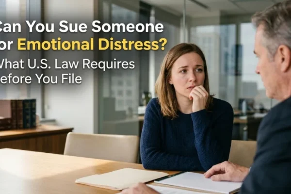 Can You Sue Someone for Emotional Distress? What U.S. Law Requires Before You File