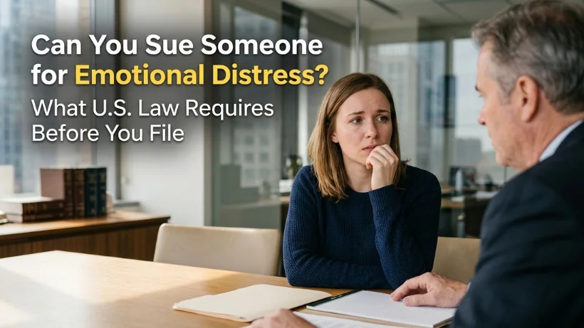 Can You Sue Someone for Emotional Distress? What U.S. Law Requires Before You File